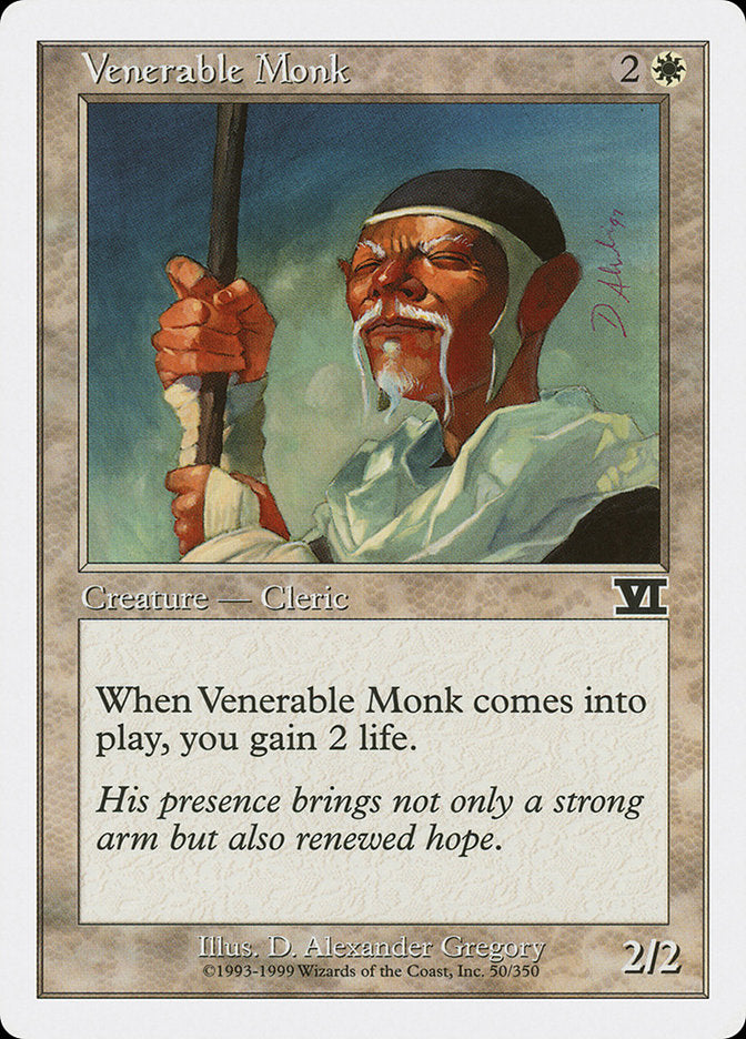 Venerable Monk [Classic Sixth Edition] MTG Single Magic: The Gathering    | Red Claw Gaming