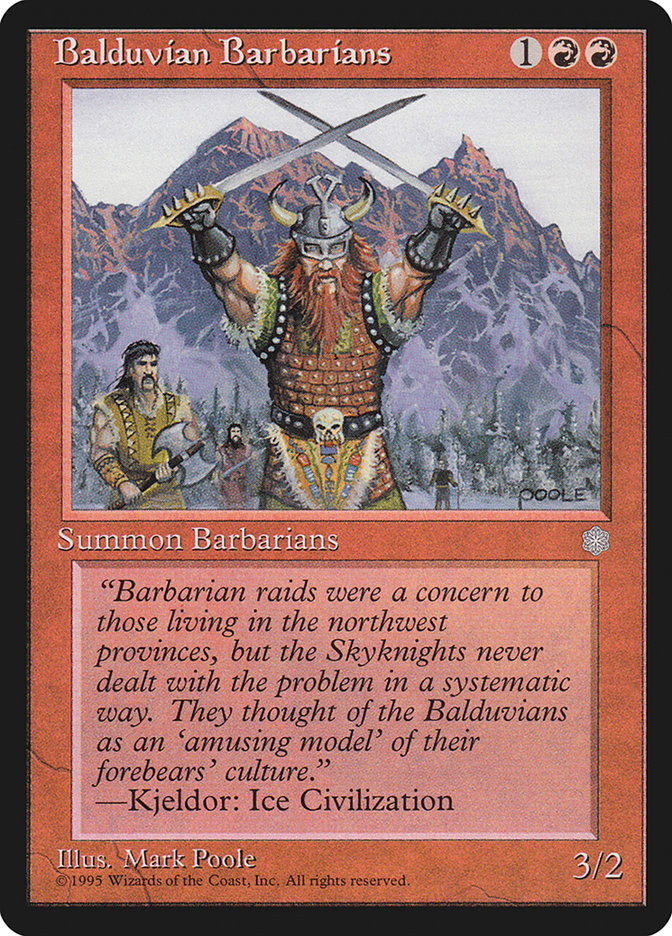 Balduvian Barbarians [Ice Age] MTG Single Magic: The Gathering    | Red Claw Gaming