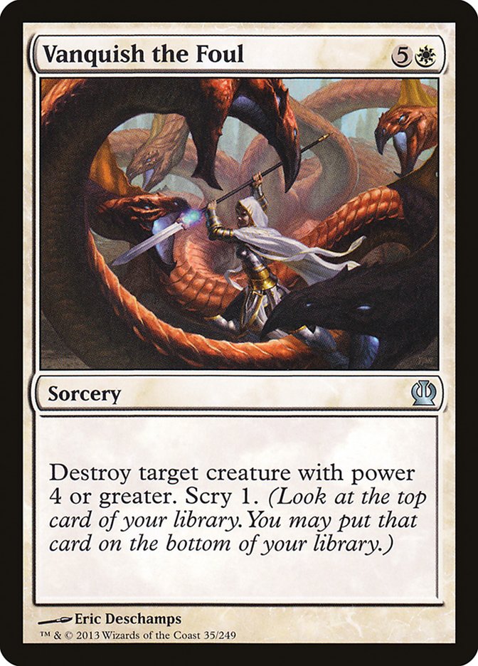 Vanquish the Foul [Theros] MTG Single Magic: The Gathering    | Red Claw Gaming