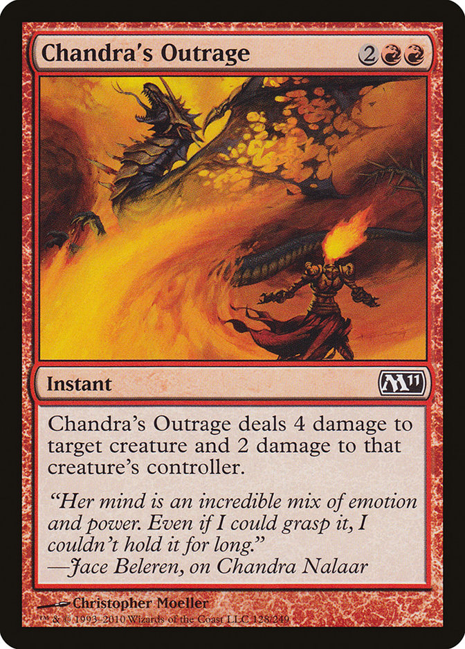 Chandra's Outrage [Magic 2011] MTG Single Magic: The Gathering    | Red Claw Gaming