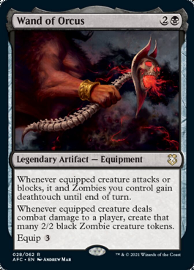 Wand of Orcus [Dungeons & Dragons: Adventures in the Forgotten Realms Commander] MTG Single Magic: The Gathering    | Red Claw Gaming