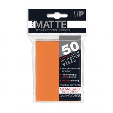 50ct Pro-Matte Orange Standard Deck Protectors Deck Protectors Ultra Pro    | Red Claw Gaming