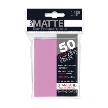50ct Pro-Matte Pink Standard Deck Protectors Deck Protectors Ultra Pro    | Red Claw Gaming