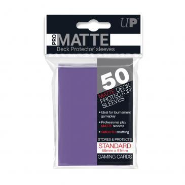 50ct Pro-Matte Purple Standard Deck Protectors Deck Protectors Ultra Pro    | Red Claw Gaming