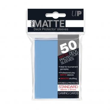 50ct Pro-Matte Light Blue Standard Deck Protectors Deck Protectors Ultra Pro    | Red Claw Gaming