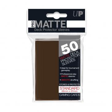 50ct Pro-Matte Brown Standard Deck Protectors Deck Protectors Ultra Pro    | Red Claw Gaming