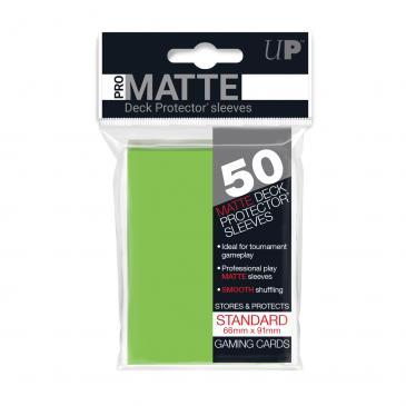 50ct Pro-Matte Lime Green Standard Deck Protectors Deck Protectors Ultra Pro    | Red Claw Gaming