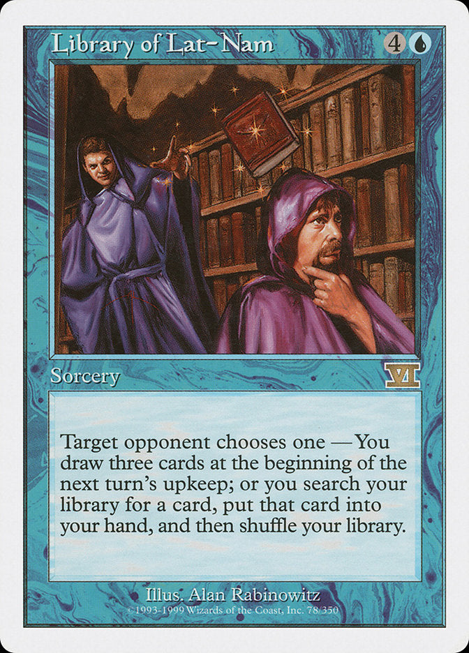 Library of Lat-Nam [Classic Sixth Edition] MTG Single Magic: The Gathering    | Red Claw Gaming