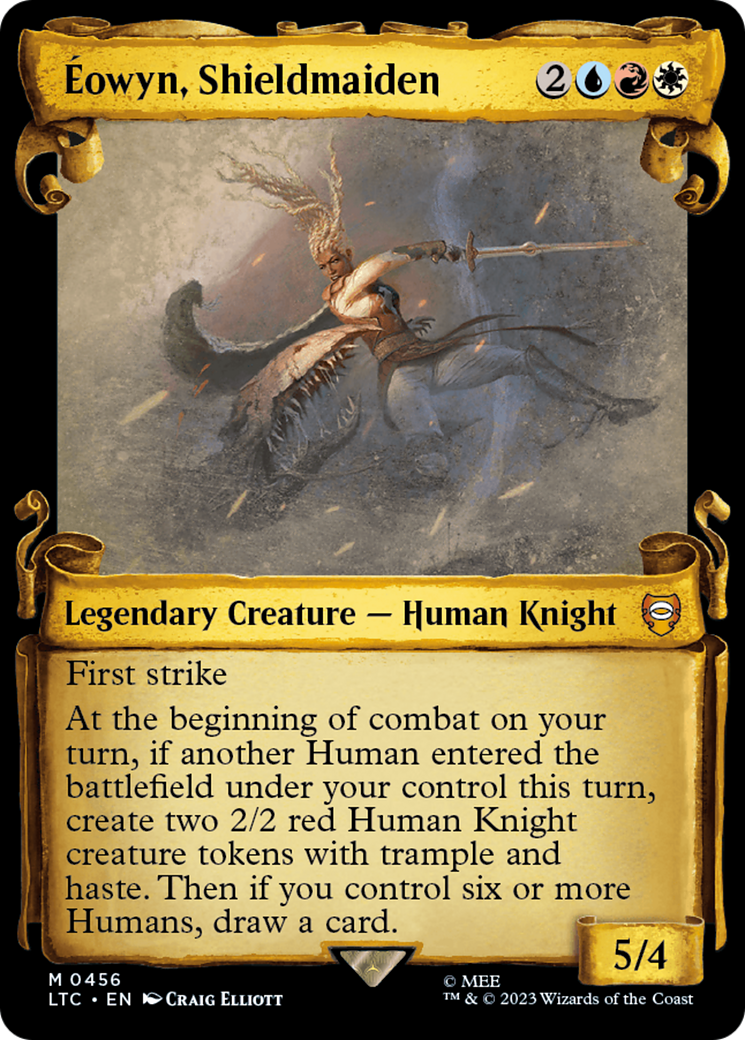 Eowyn, Shieldmaiden [The Lord of the Rings: Tales of Middle-Earth Commander Showcase Scrolls] MTG Single Magic: The Gathering    | Red Claw Gaming