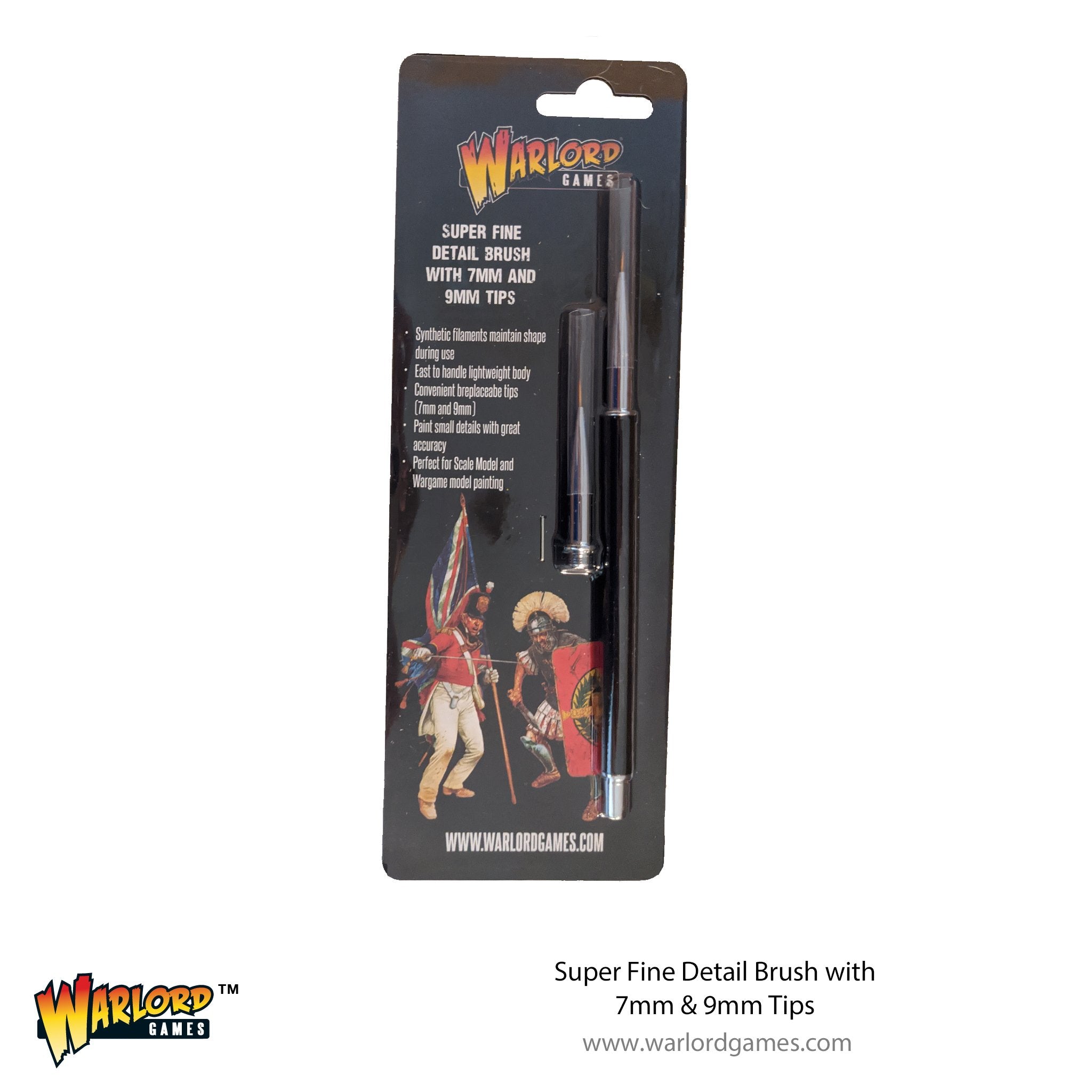 Super Fine Detail Brush with 7mm & 9mm Tips Brush Warlord Games    | Red Claw Gaming