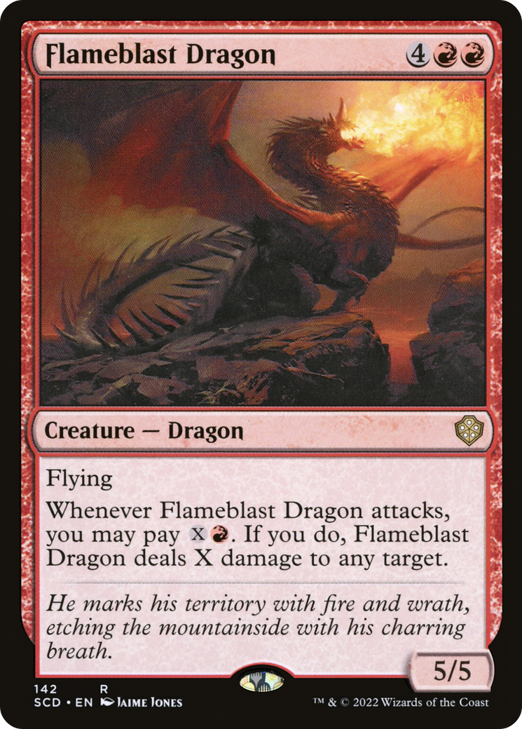Flameblast Dragon [Starter Commander Decks] MTG Single Magic: The Gathering    | Red Claw Gaming