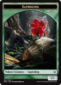 Saproling // Treasure (010) Double-Sided Token [Explorers of Ixalan Tokens] MTG Single Magic: The Gathering    | Red Claw Gaming