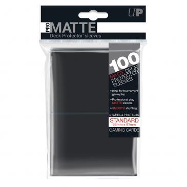 100ct Pro-Matte Black Standard Deck Protectors Deck Protectors Ultra Pro    | Red Claw Gaming