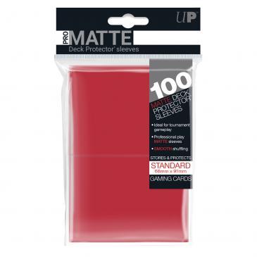 100ct Pro-Matte Red Standard Deck Protectors Deck Protectors Ultra Pro    | Red Claw Gaming
