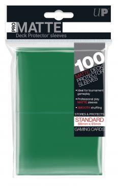 100ct Pro-Matte Green Standard Deck Protectors Deck Protectors Ultra Pro    | Red Claw Gaming