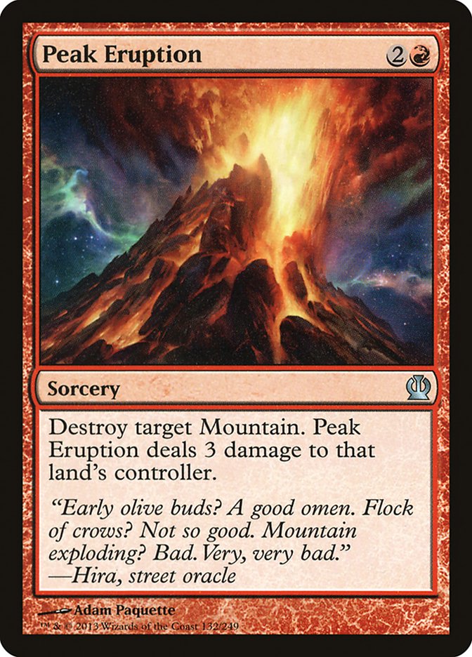 Peak Eruption [Theros] MTG Single Magic: The Gathering    | Red Claw Gaming