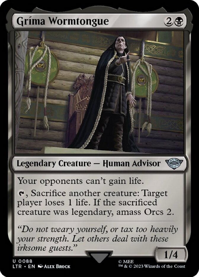 Grima Wormtongue [The Lord of the Rings: Tales of Middle-Earth] MTG Single Magic: The Gathering    | Red Claw Gaming