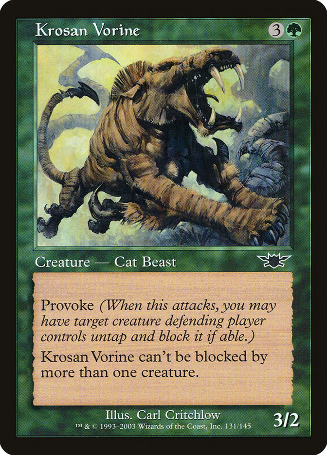 Krosan Vorine [Legions] MTG Single Magic: The Gathering    | Red Claw Gaming