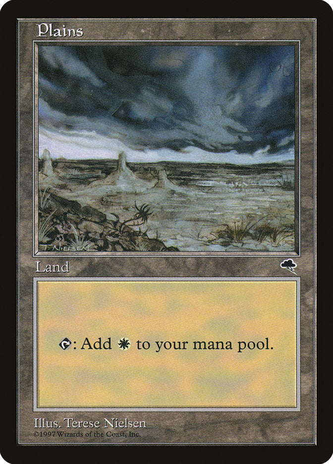 Plains (White Signature) [Tempest] MTG Single Magic: The Gathering    | Red Claw Gaming