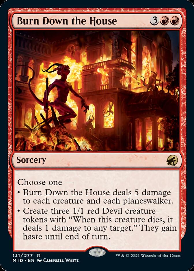Burn Down the House [Innistrad: Midnight Hunt] MTG Single Magic: The Gathering    | Red Claw Gaming