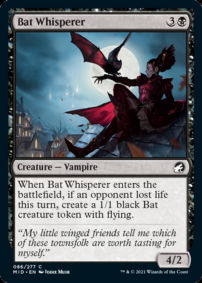 Bat Whisperer [Innistrad: Midnight Hunt] MTG Single Magic: The Gathering    | Red Claw Gaming