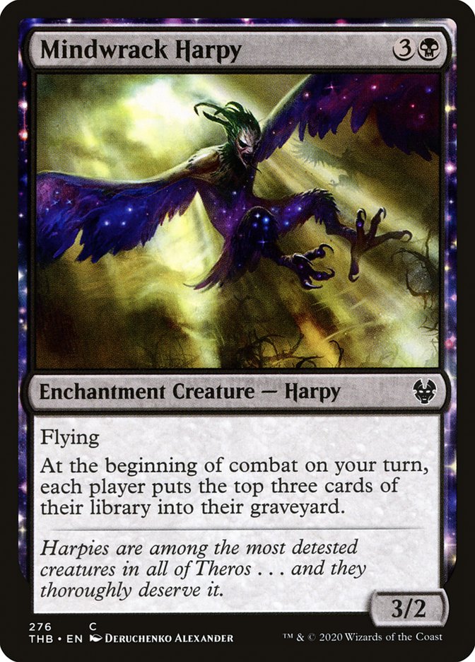 Mindwrack Harpy [Theros Beyond Death] MTG Single Magic: The Gathering    | Red Claw Gaming