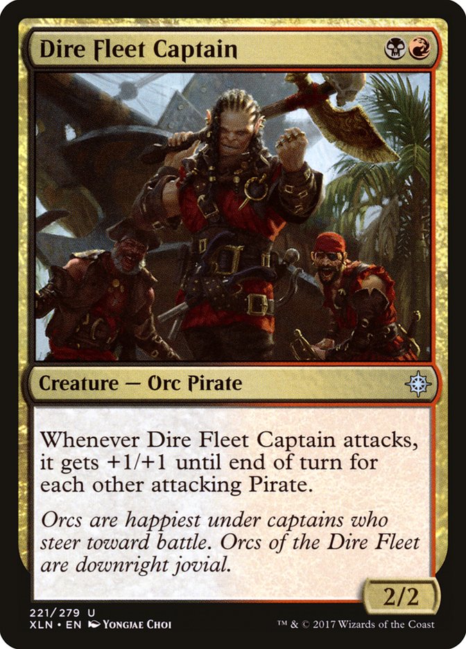 Dire Fleet Captain [Ixalan] MTG Single Magic: The Gathering    | Red Claw Gaming