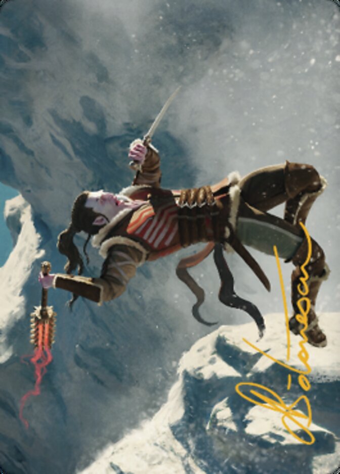 Balduvian Berserker Art Card (Gold-Stamped Signature) [Dominaria United Art Series] MTG Single Magic: The Gathering    | Red Claw Gaming