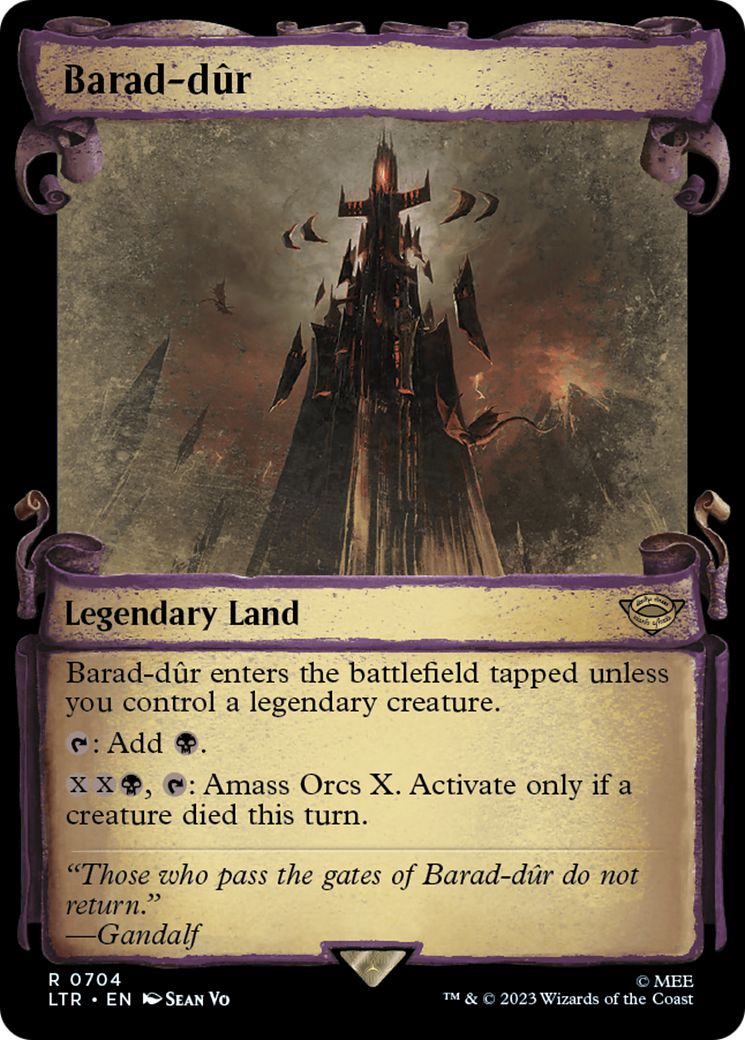 Barad-dur [The Lord of the Rings: Tales of Middle-Earth Showcase Scrolls] MTG Single Magic: The Gathering    | Red Claw Gaming