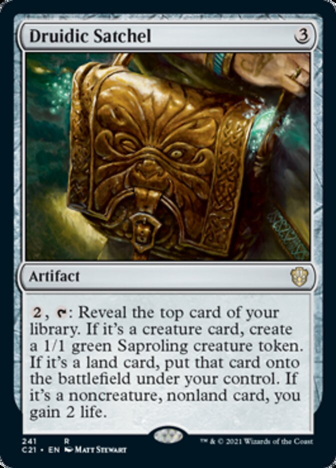 Druidic Satchel [Commander 2021] MTG Single Magic: The Gathering    | Red Claw Gaming