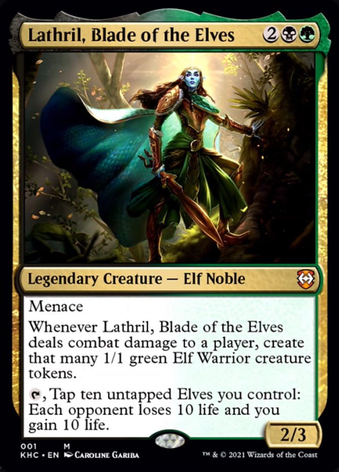 Lathril, Blade of the Elves [Kaldheim Commander] MTG Single Magic: The Gathering    | Red Claw Gaming