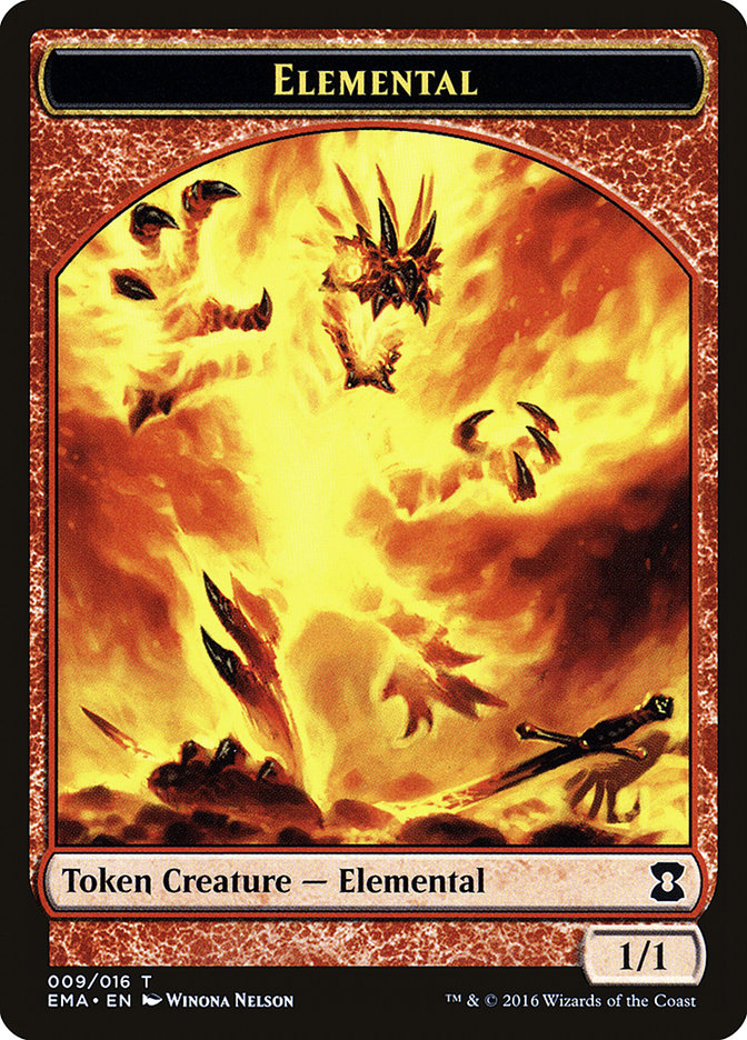 Elemental Token (009/016) [Eternal Masters Tokens] MTG Single Magic: The Gathering    | Red Claw Gaming