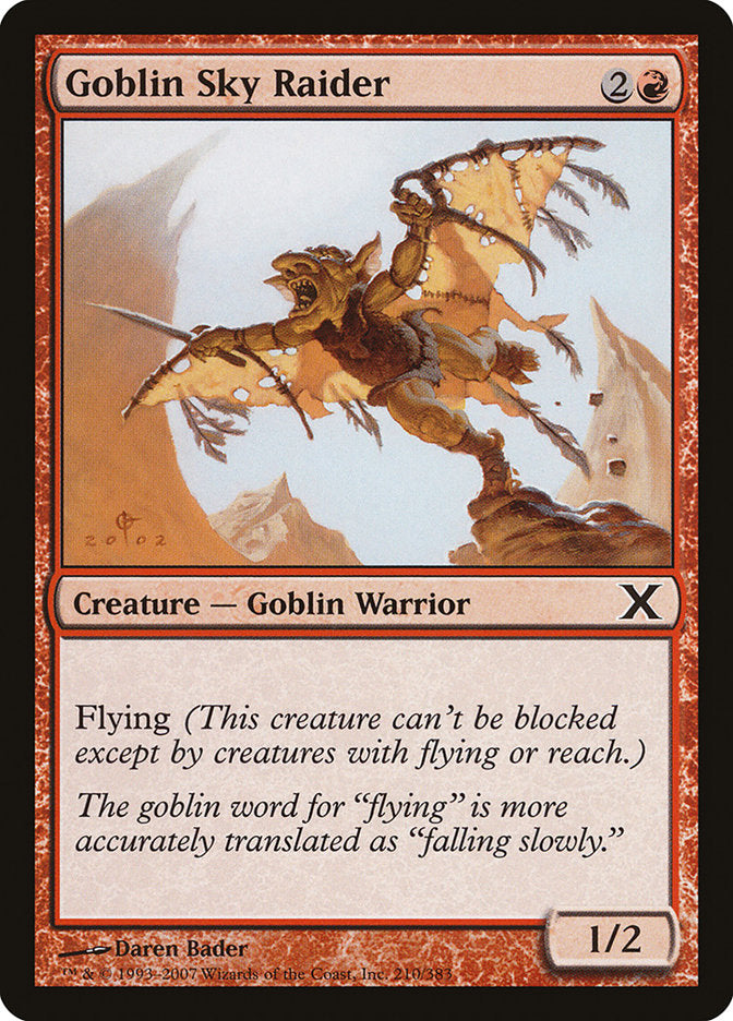 Goblin Sky Raider [Tenth Edition] MTG Single Magic: The Gathering    | Red Claw Gaming