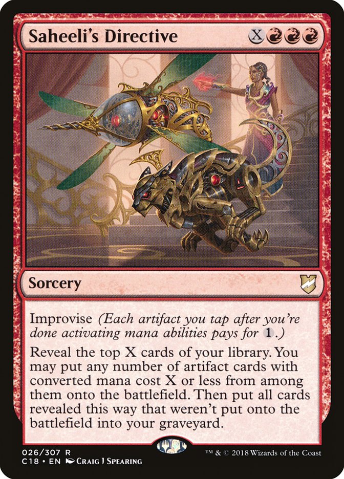 Saheeli's Directive [Commander 2018] MTG Single Magic: The Gathering    | Red Claw Gaming