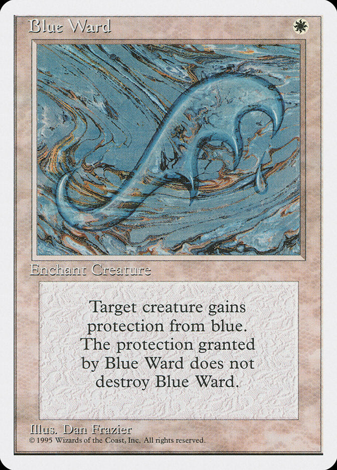 Blue Ward [Fourth Edition] MTG Single Magic: The Gathering    | Red Claw Gaming