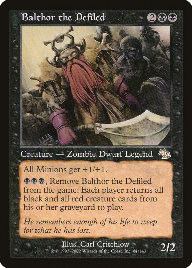 Balthor the Defiled [Judgment] MTG Single Magic: The Gathering    | Red Claw Gaming