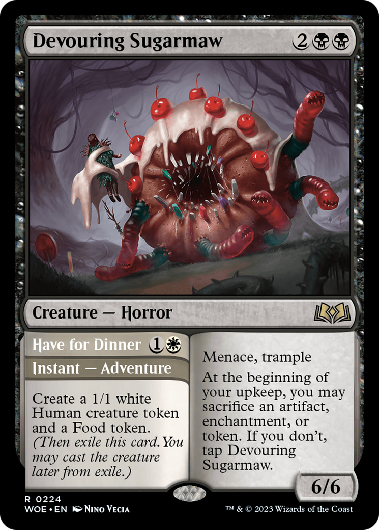 Devouring Sugarmaw // Have For Dinner [Wilds of Eldraine] MTG Single Magic: The Gathering    | Red Claw Gaming
