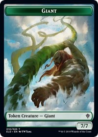 Giant // Food (18) Double-Sided Token [Throne of Eldraine Tokens] MTG Single Magic: The Gathering    | Red Claw Gaming
