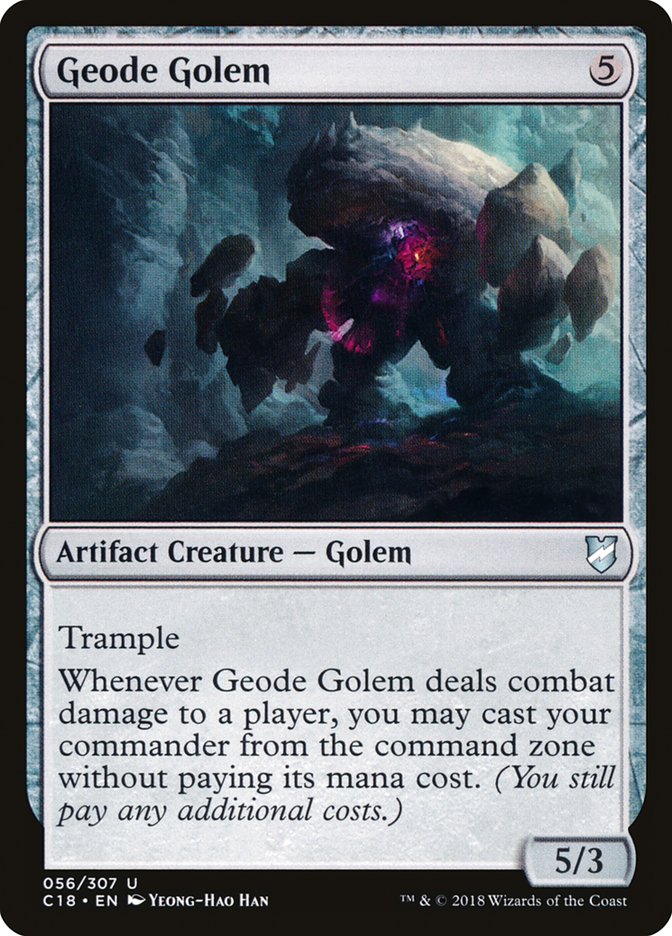 Geode Golem [Commander 2018] MTG Single Magic: The Gathering    | Red Claw Gaming