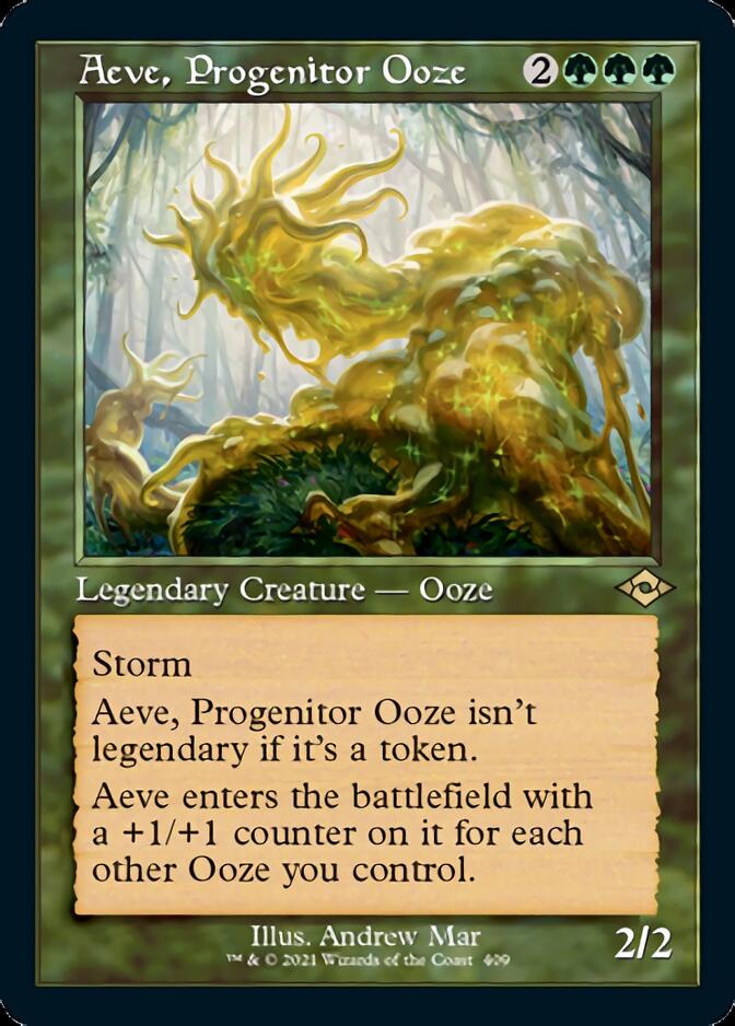 Aeve, Progenitor Ooze (Retro Foil Etched) [Modern Horizons 2] MTG Single Magic: The Gathering    | Red Claw Gaming