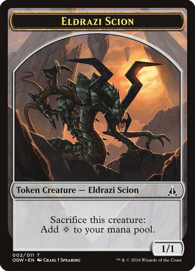Eldrazi Scion Token (002/011) [Oath of the Gatewatch Tokens] MTG Single Magic: The Gathering    | Red Claw Gaming
