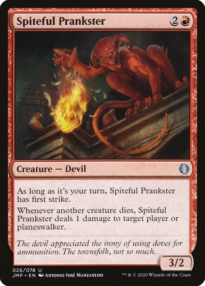 Spiteful Prankster [Jumpstart] MTG Single Magic: The Gathering    | Red Claw Gaming