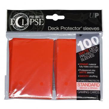 PRO-Matte Eclipse Apple Red Standard Deck Protector sleeve 100ct Deck Protectors Ultra Pro    | Red Claw Gaming