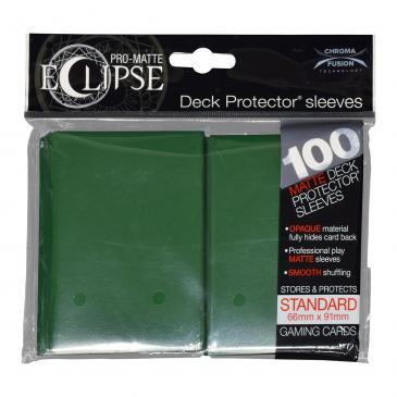 PRO-Matte Eclipse Forest Green Standard Deck Protector sleeve 100ct Deck Protectors Ultra Pro    | Red Claw Gaming