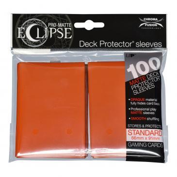 PRO-Matte Eclipse Pumpkin Orange Standard Deck Protector sleeve 100ct Deck Protectors Ultra Pro    | Red Claw Gaming