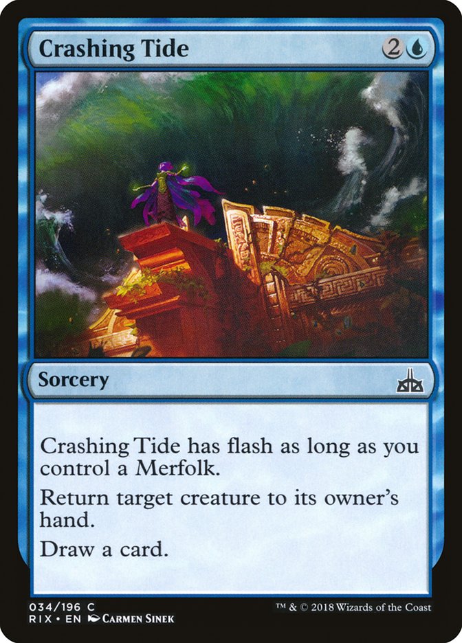 Crashing Tide [Rivals of Ixalan] MTG Single Magic: The Gathering    | Red Claw Gaming