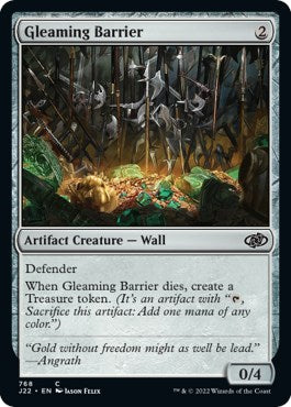 Gleaming Barrier [Jumpstart 2022] MTG Single Magic: The Gathering    | Red Claw Gaming