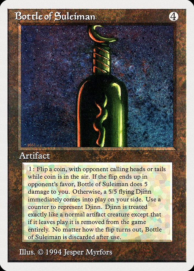 Bottle of Suleiman [Summer Magic / Edgar] MTG Single Magic: The Gathering    | Red Claw Gaming