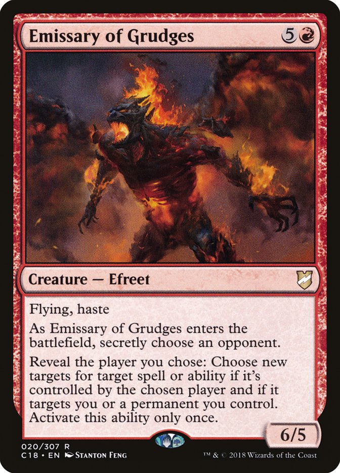 Emissary of Grudges [Commander 2018] MTG Single Magic: The Gathering    | Red Claw Gaming