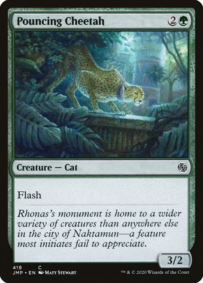 Pouncing Cheetah [Jumpstart] MTG Single Magic: The Gathering    | Red Claw Gaming